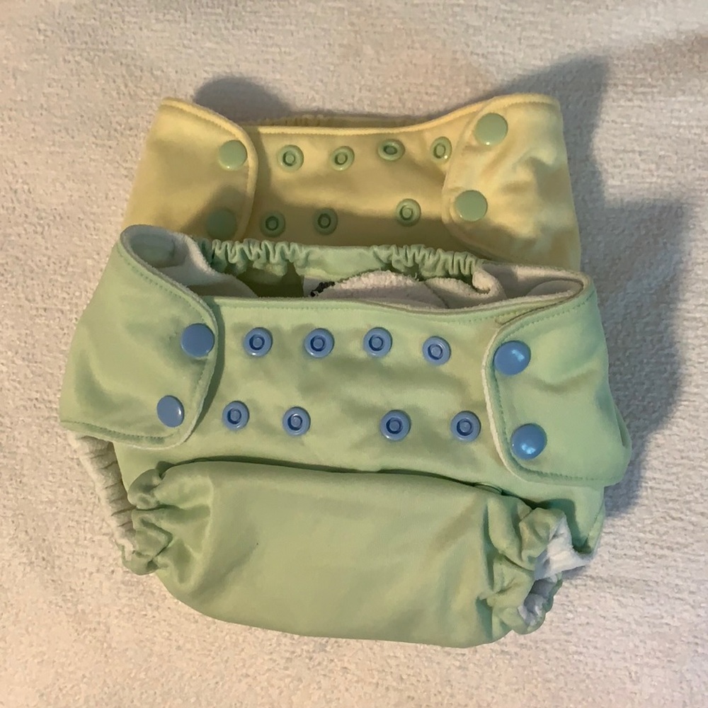 Lot of 11 Cloth Diapers - Thirsties, Swaddlebees, Totbots & Rumparooz - Picture 2 of 16